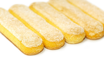Biscuit cookies Lady's fingers. Bakery products. Savoiardi. Tiramisu. Dessert. Sugar dough.