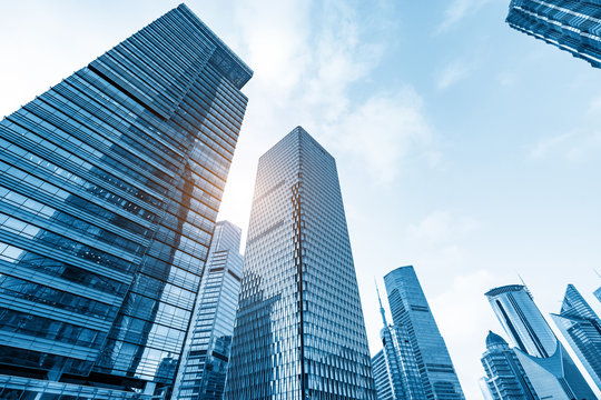 the skyscrapers of the financial center , shanghai, China