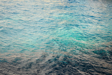 Reflected sunlight in the seawater