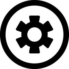 Configure icon isolated on background