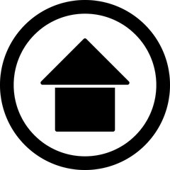 Home icon isolated on background