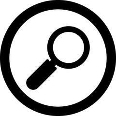 Search icon isolated on background