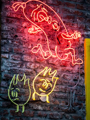Neon Signs on wall