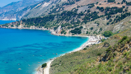 Agia Kyriaki beach at Kefalonia island