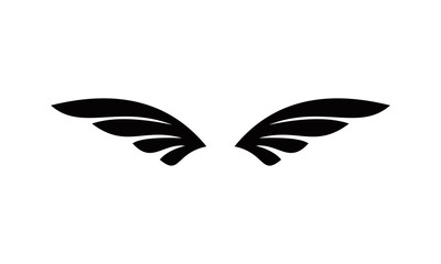 black wings logo vector