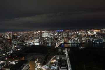 Fototapeta premium night view of tokyo