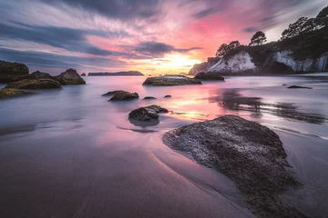 Tuinposter Amazing Cathedral Cove, Coromandel, New Zealand © David