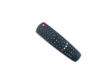 tv remote control isolated on white background