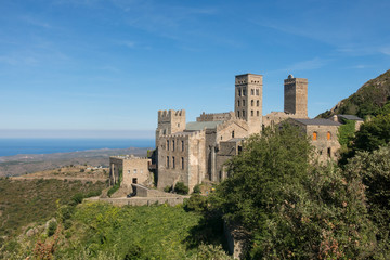 The Romanesque abbey of Sant Pere de Rodes. Girona, Catalonia - 316365954