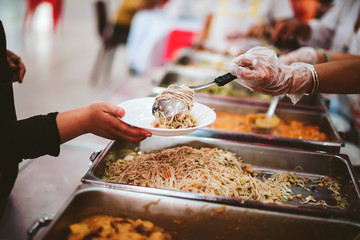 Provide help with food, help, donate food to the homeless