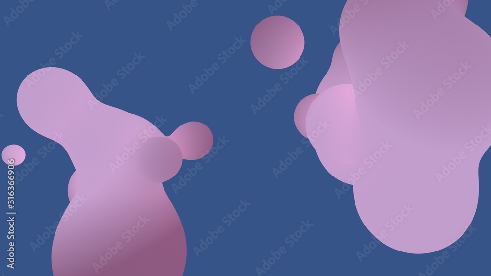 Aufkleber abstract liquid shape colored lush lava and aqua menthe on whit backgrounds. fluid design. isolated 