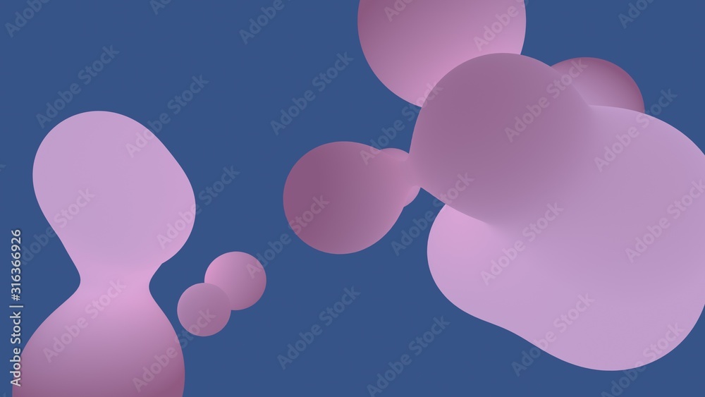 Aufkleber abstract liquid shape colored lush lava and aqua menthe on whit backgrounds. fluid design. isolated 