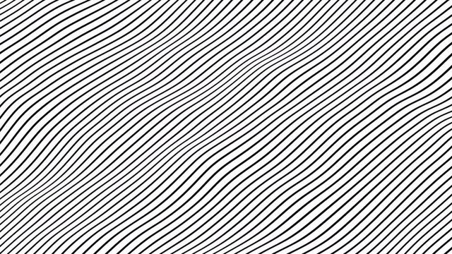 Abstract background design, wavy striped pattern, seamless looped 4k animation