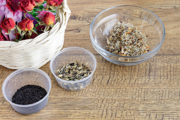 lower seeds of different varieties are in jars for sowing seedlings in the summer season
