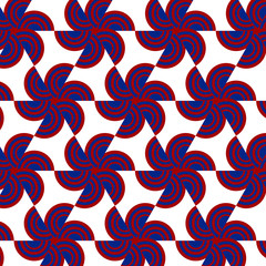 Japanese pattern vector background red blue