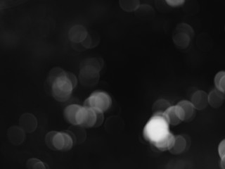 Abstract black and white bokeh background. Abstract blurred background.