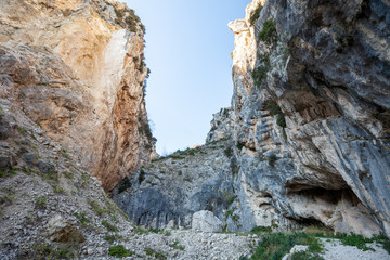 The Gorges of Fara San Martino in Majella National Park. Fara San Martino, Chieti, Abruzzo, Italy, Europe.