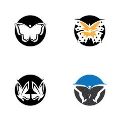 Beauty Butterfly Logo Template Vector icon design