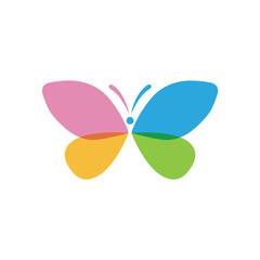 Beauty Butterfly Logo Template Vector icon design