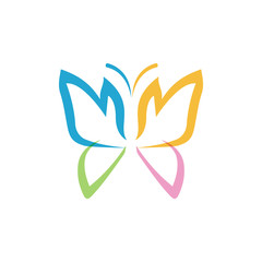 Beauty Butterfly Logo Template Vector icon design
