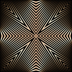 Abstract halftone lines gold background, minimal geometric pattern, vector modern design texture.
