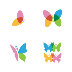 Beauty Butterfly Logo Template Vector icon design