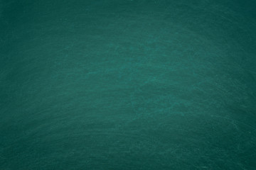  Working place on empty rubbed out on green board chalkboard texture background for classroom or wallpaper, add text message.