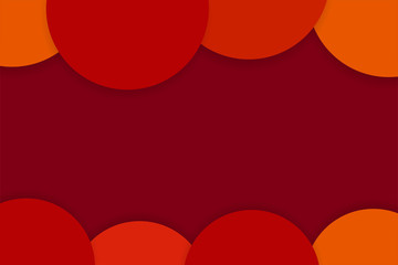 red background with copy space. Vector illustration.	