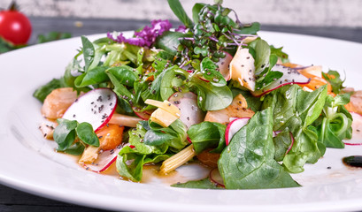 fresh salad in a bowl