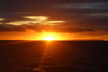 Naklejka premium sunset on kauai