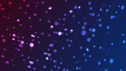 Glowing blue purple tech background with circle particles