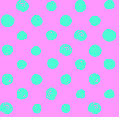 Trendy Fashion Color Polka Dot Pattern