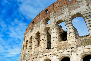 Obraz premium The Colosseum located in Rome, Italy.