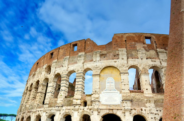 Obraz premium The Colosseum located in Rome, Italy.