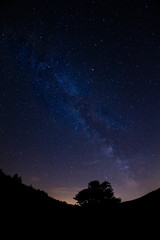 Obraz na płótnie Canvas night sky with milky way, Slovakia