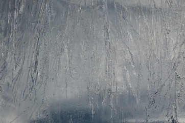 Transparent ice wall made from blocks of ice