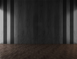 Geometric wooden wall. Interior and decor idea. Modern and contemporary style. Laminate design background.