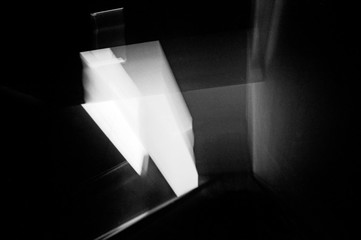 Abstract black and white photography