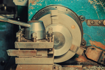 Caliper of an old lathe