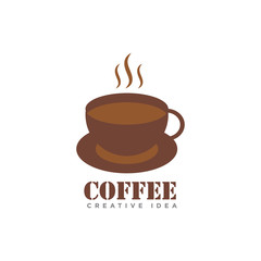 Coffee Cafe Logo Design Vector