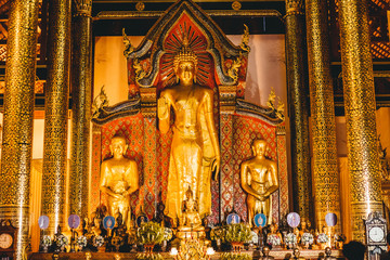 Temple in old city of Chiangmai Thailand
