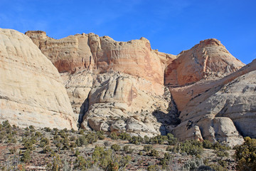Fototapeta premium Capitol Reef National Park, Utah, in winter 