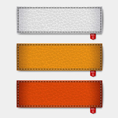 Multicolor Leather banners Texture vector illustration background eps 10