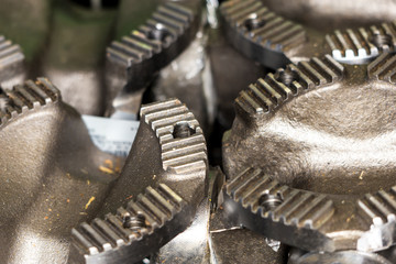 Metal parts close-up.