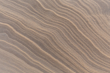 Sand waves on sand dunes in the Slowinski National Park. Czolpino, Leba, Poland