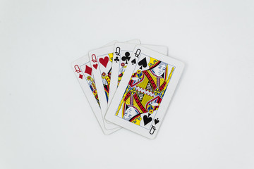 Queens playing cards