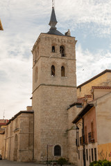Fototapeta na wymiar Santa Maria church. Aranda de Duero, traditional city in the province of Burgos. Castilla y Leon, Spain