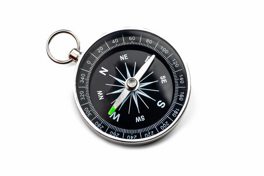 compass on white background.Isolated