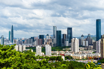 Fototapeta premium square and building in city of China