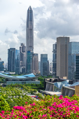 Fototapeta premium downtown of city in Shenzhen China